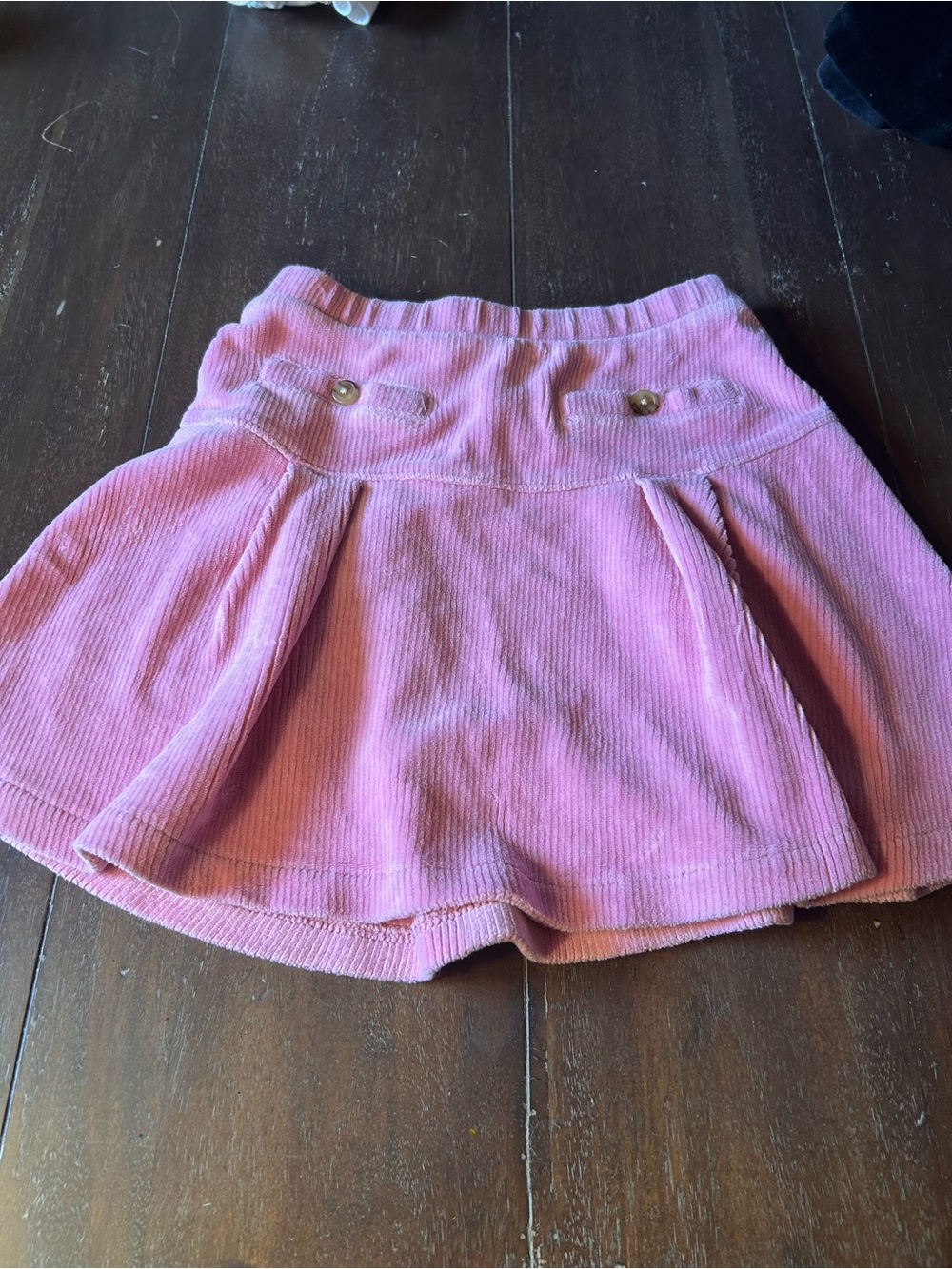 J. Crew Girls Pink Corduroy Pleated Skirt